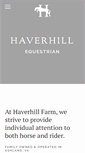 Mobile Screenshot of haverhillequestrian.com