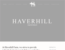 Tablet Screenshot of haverhillequestrian.com